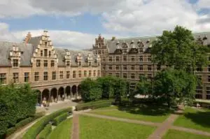 The university in the university district in Antwerp